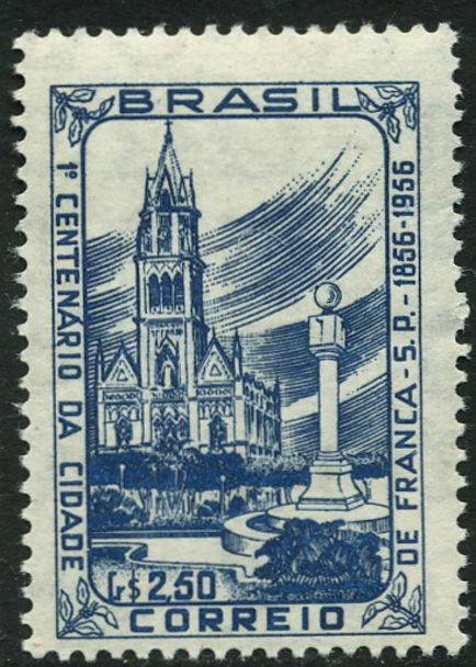 Brazil 1956 Franca Cathedral unmounted mint.