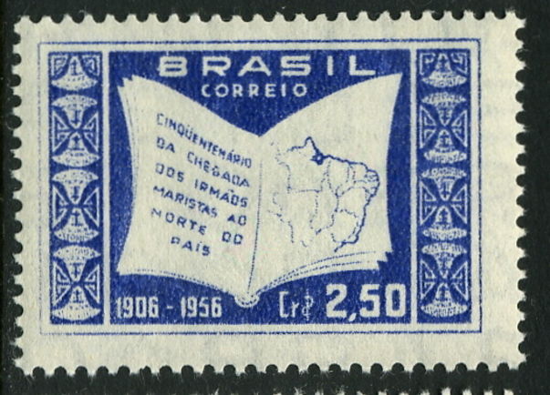 Brazil 1956 Arrival of Marist Brothers 2cr30 unmounted mint.