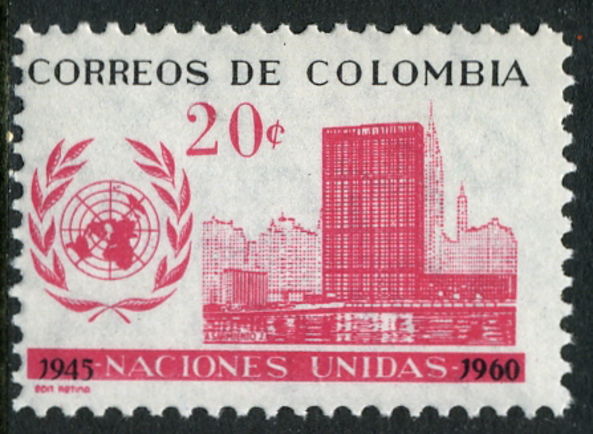 Colombia 1960 UN Day unmounted mint.