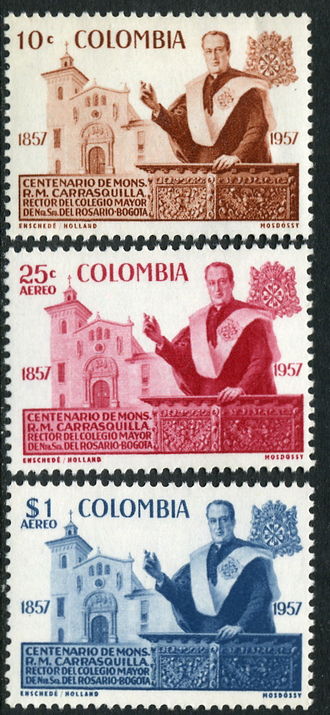 Colombia 1959 Monsegnior Carrasquilla unmounted mint.