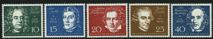 West Germany 1959 Beethoven Set unmounted mint.