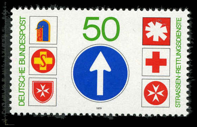 West Germany  1979 Road Rescue Services unmounted mint.