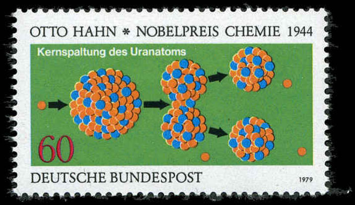 West Germany  1979 60pf Splitting The Atom unmounted mint.
