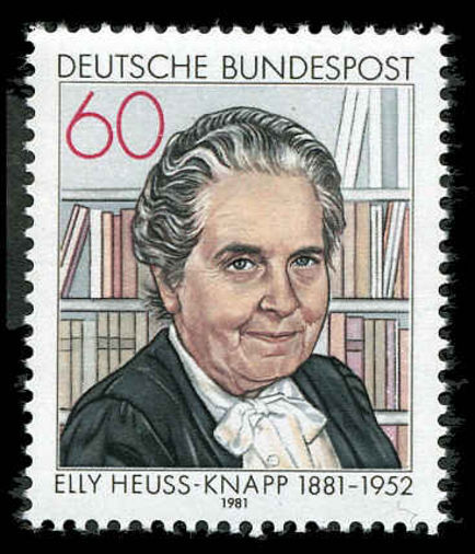 West Germany  1981 Elly Heuss-Knapp unmounted mint.