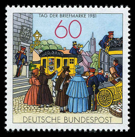 West Germany  1981 Stamp Day unmounted mint.