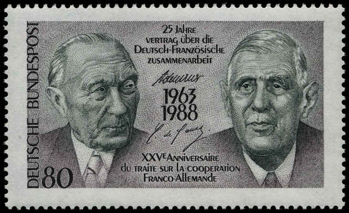 West Germany 1988 Charles De Gaulle unmounted mint.