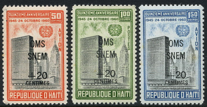 Haiti 1961 Malaria set unmounted mint.