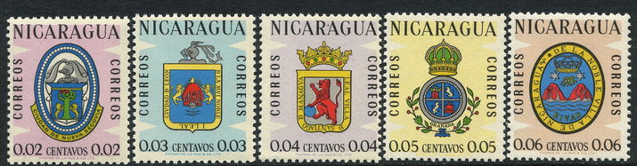 Nicaragua 1962 Arms Regular set unmounted mint.