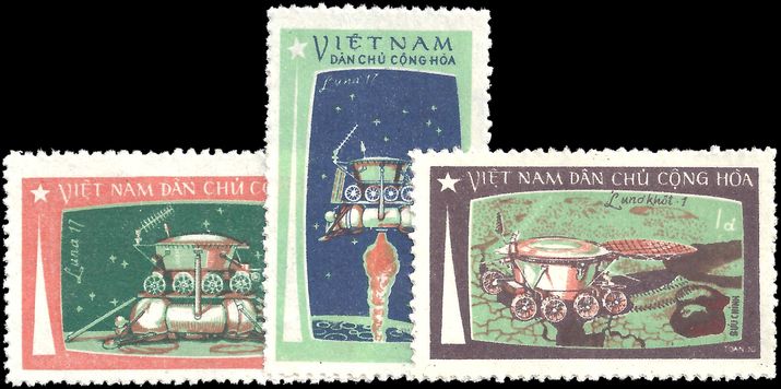 North Vietnam 1971 Luna 17 Space Flight unmounted mint no gum as issued.