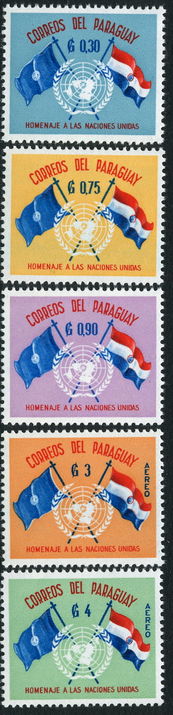 Paraguay 1960 United Nations set unmounted mint.