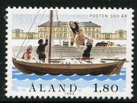 Aland 1988 350th Anniversary of Postal Services unmounted mint.