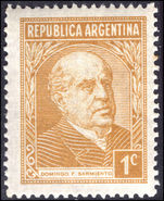 Argentina 1935 1c Sarmiento unmounted mint.