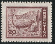 Argentina 1959 20c Llama unmounted mint.