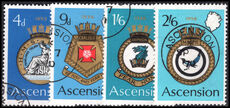 Ascension 1970 Royal Navy Crests (2nd series) fine used.