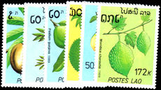 Laos 1989 Fruits Set unmounted mint.