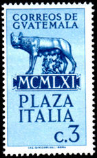 Guatemala 1961 Plaza Italia unmounted mint.