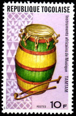 Togo 1977 Tomtom Drum unmounted mint.