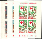 Togo 1959 Red Cross souvenir sheet imperf unmounted mint.