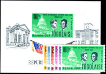 Togo 1962 Pres. Olympio Visit To USA set and souvenir sheet unmounted mint.