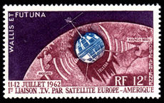 Wallis and Futuna 1962 TV Satellite lightly mounted mint.
