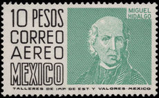 Mexico 1962-75 10p Hidalgo Queretaro white fluorescent paper wmk multi MEX-MEX photogravure unmounted mint.