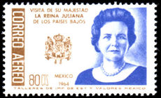 Mexico 1964 Air. Visit of Queen Juliana of the Netherlands unmounted mint.
