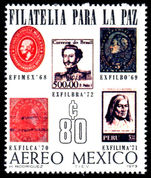 Mexico 1973 Air. EXFILBRA 72 Stamp Exhibition unmounted mint.