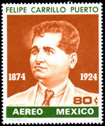 Mexico 1974 Air. Birth Centenary of Felipe Carrillo Puerto unmounted mint.