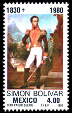 Mexico 1980 150th Death Anniversary of Simon Bolivar unmounted mint.