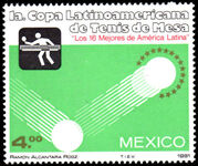 Mexico 1981 First Latin-American Table Tennis Cup unmounted mint.