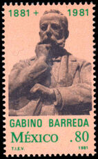 Mexico 1981 Death Centenary of Gabino Barreda unmounted mint.
