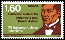 Mexico 1981 175th Birth Anniversary of Benito Juarez unmounted mint.