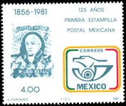 Mexico 1981 125th Anniversary of First Mexican Stamp unmounted mint.