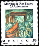 Mexico 1982 75th Anniversary of Martyrs of Rio Blanco unmounted mint.