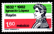 Mexico 1982 150th Death Anniversary of Ignacio Lopez Rayon unmounted mint.
