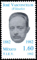 Mexico 1982 Birth Centenary of Jose Vasconcelos unmounted mint.