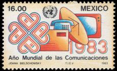 Mexico 1983 World Communications Year unmounted mint.