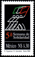 Mexico 1994 Solidarity Week unmounted mint.