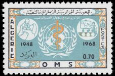 Algeria 1968 WHO unmounted mint.