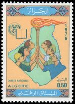 Algeria 1976 National Charter unmounted mint.