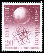 West Germany 1955 Cosmic Research unmounted mint.