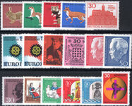 West Germany 1967 Commemorative year set unmounted mint.