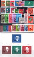 West Germany 1968 Commemorative year set unmounted mint.