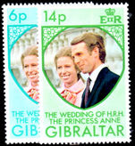Gibraltar 1973 Royal Wedding unmounted mint.
