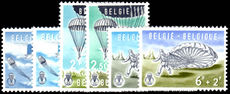 Belgium 1960 Parachuting unmounted mint.