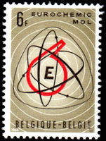 Belgium 1966 European Chemical Plant unmounted mint.