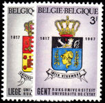 Belgium 1967 Universities unmounted mint.