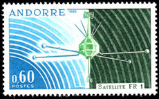 French Andorra 1966 Satellite FR 1 unmounted mint.