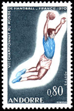 French Andorra 1970 Handball  unmounted mint.