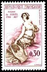 France 1960 Madame de Stael unmounted mint.